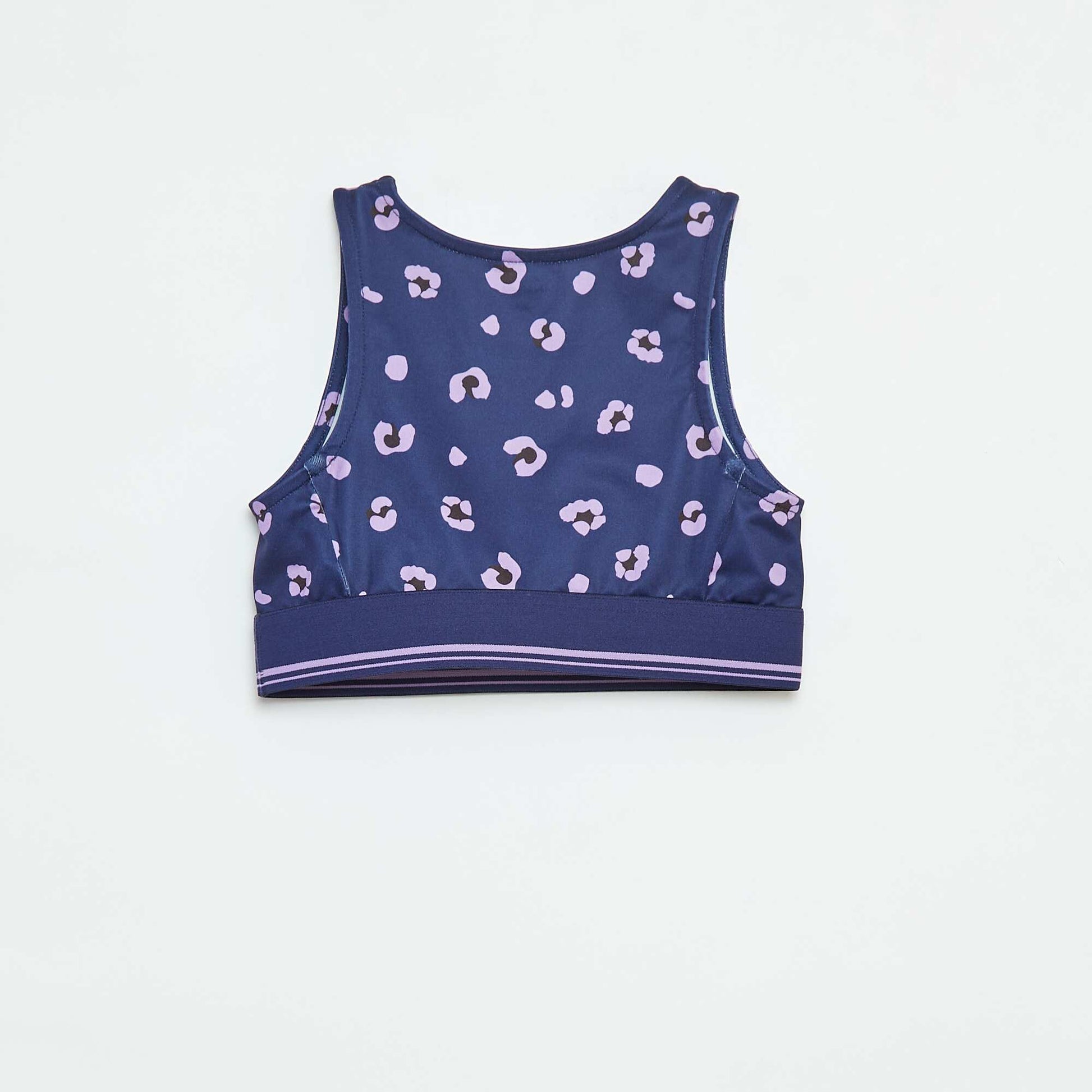 Brassière de sport  en matière stretch BLEU