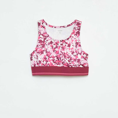 Brassière de sport  en matière stretch ROSE