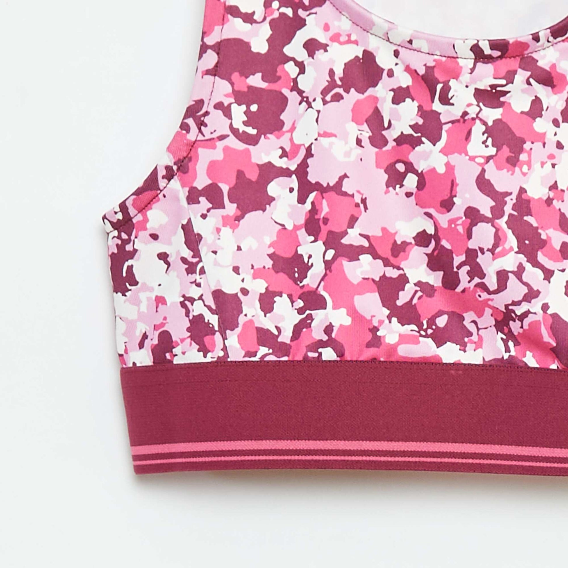 Brassière de sport  en matière stretch ROSE