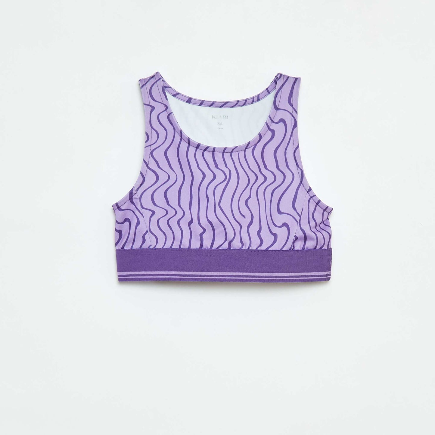 Brassière de sport  en matière stretch VIOLET