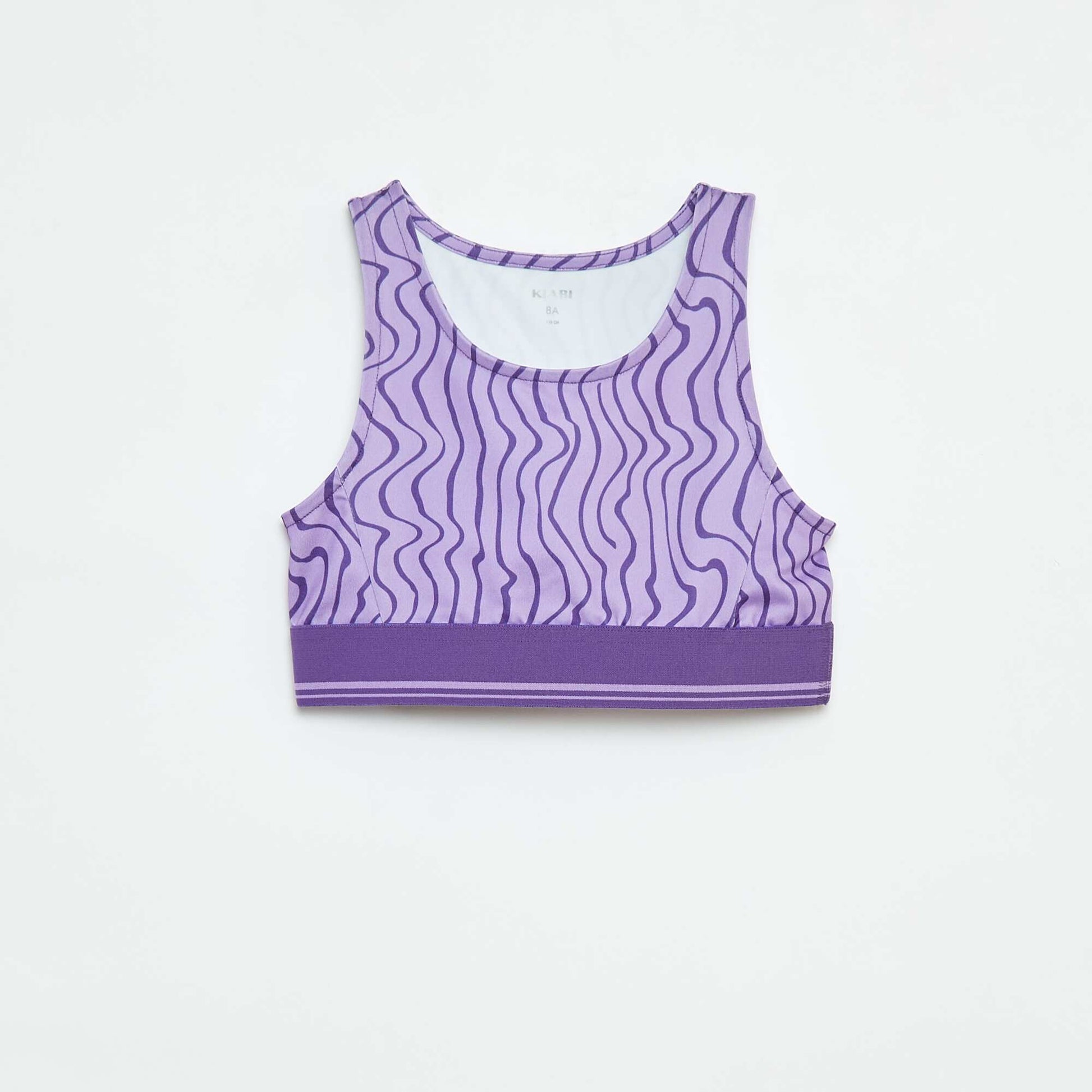 Brassière de sport  en matière stretch VIOLET