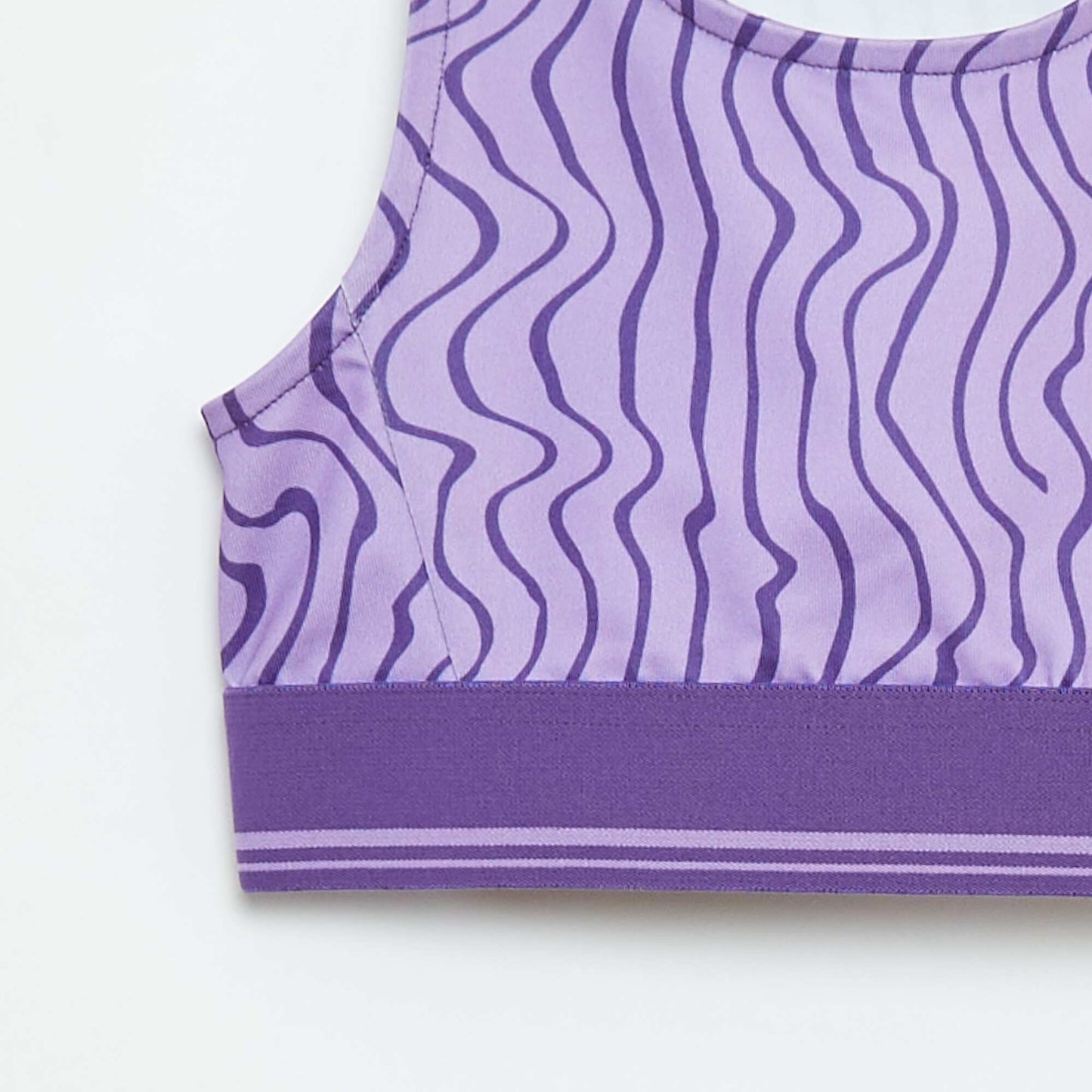 Brassière de sport  en matière stretch VIOLET