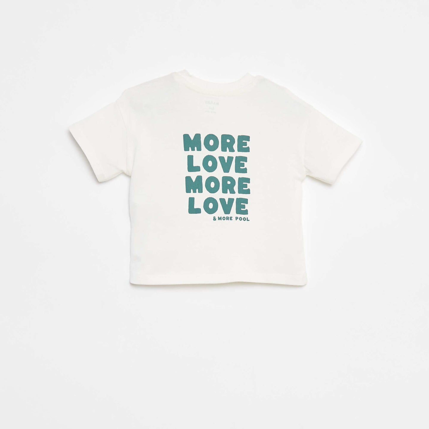 T-shirt imprimé poitrine & dos BLANC