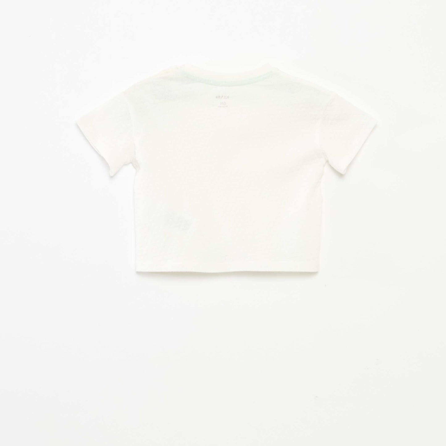 T-shirt en maille gaufrée BLANC