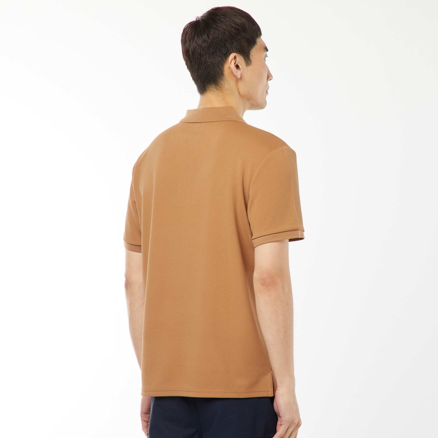 Polo en nid d'abeilles et col zippé BEIGE