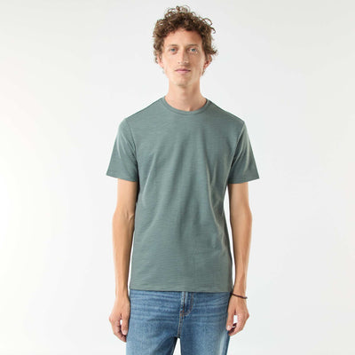 T-shirt manches courtes en maille fantaisie VERT