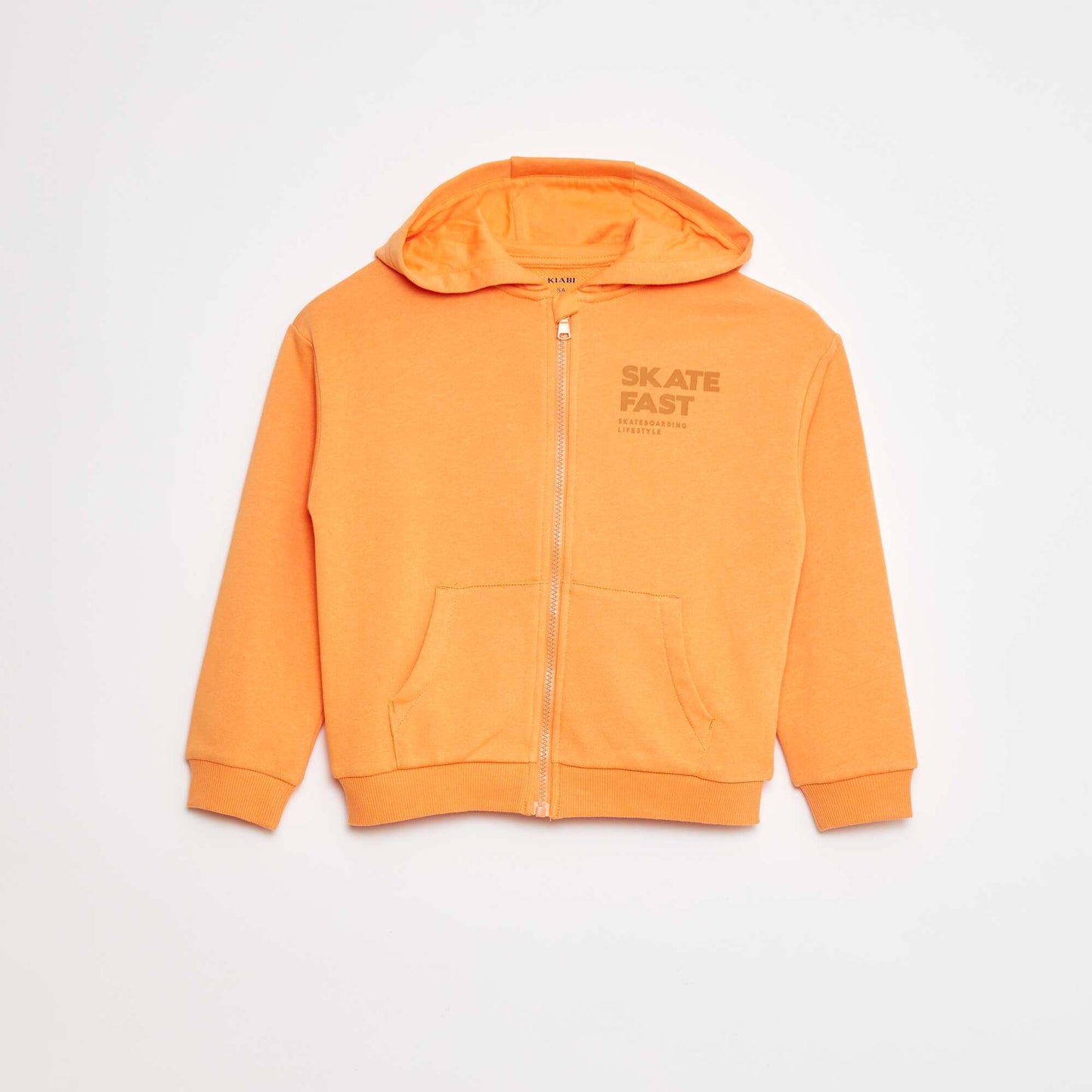 Sweat à capuche imprimé 'skate' ORANGE