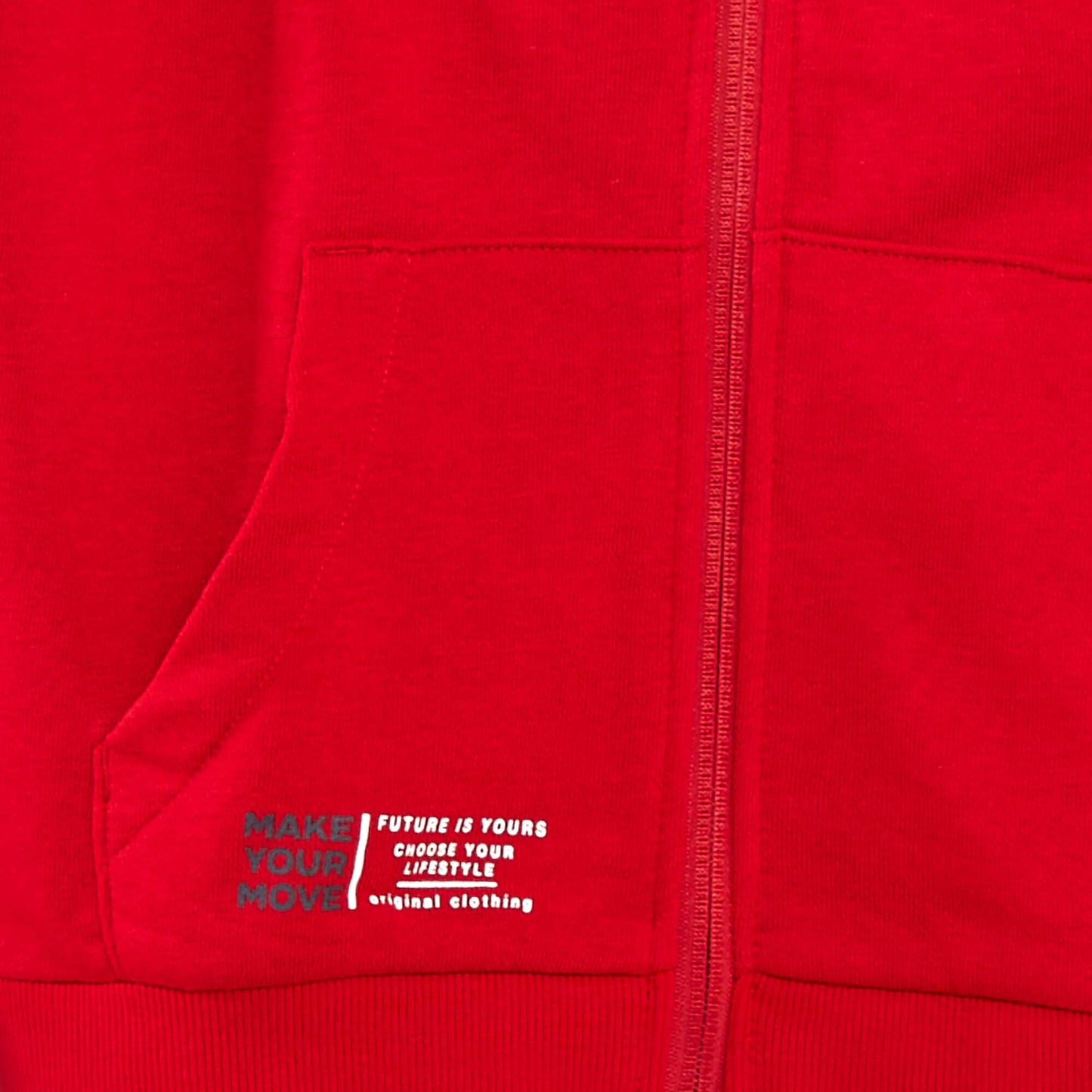 Sweat à capuche loose ROUGE
