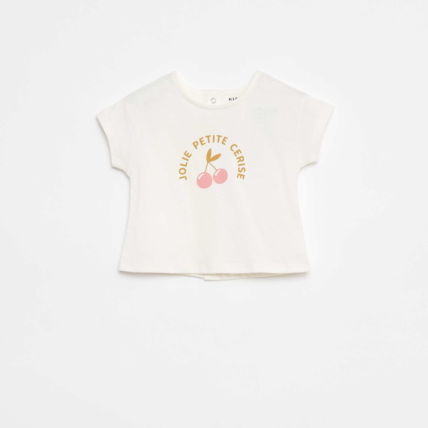 T-shirt à manches courtes avec print BLANC