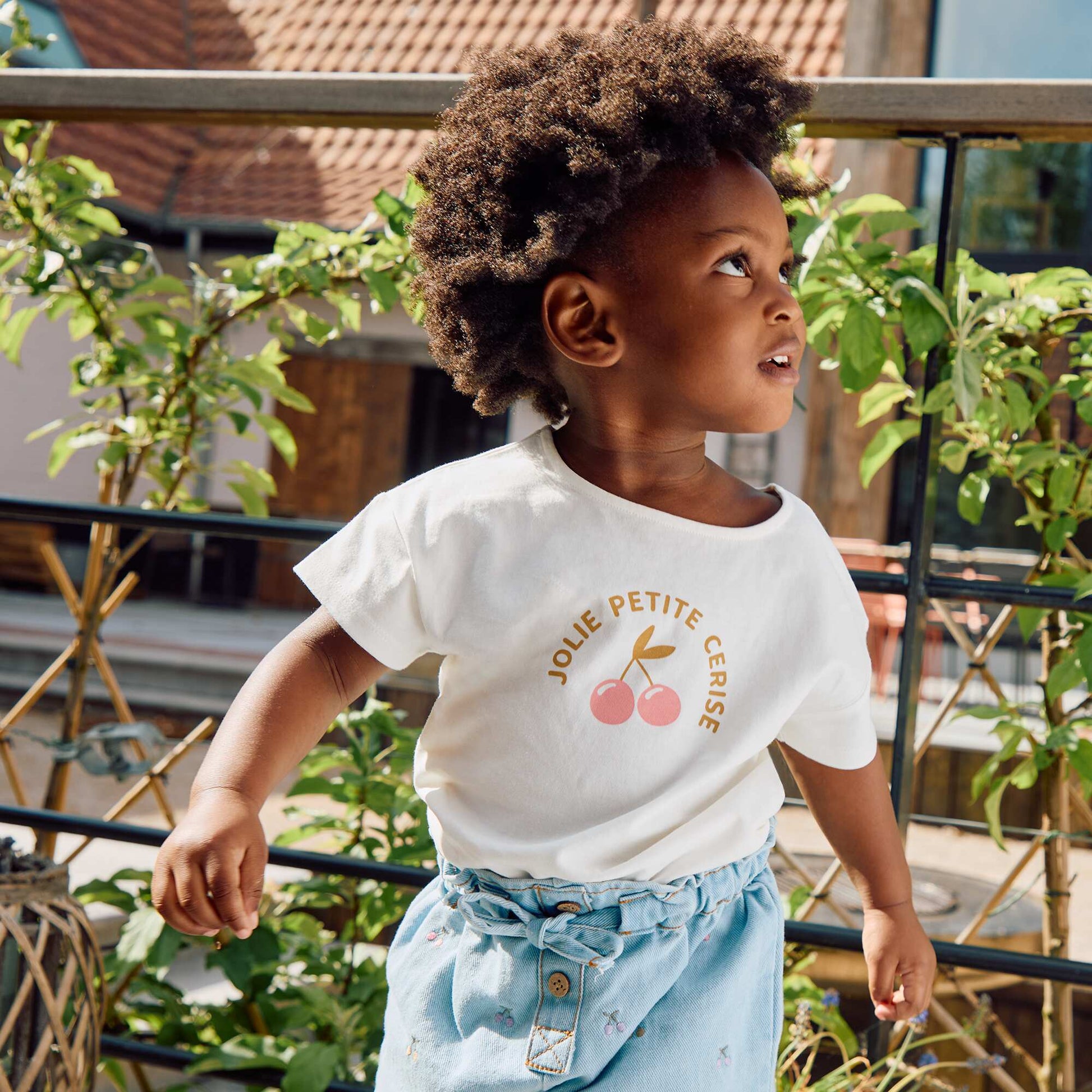 T-shirt à manches courtes avec print BLANC