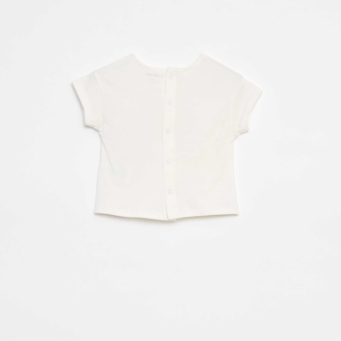 T-shirt à manches courtes avec print BLANC