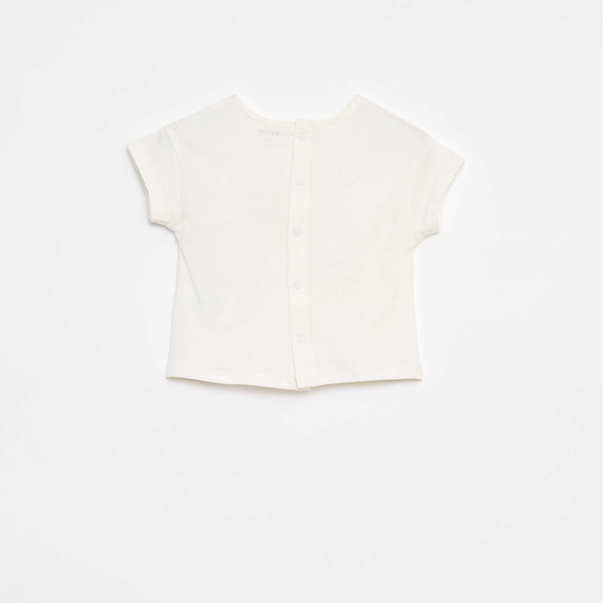 T-shirt à manches courtes avec print BLANC