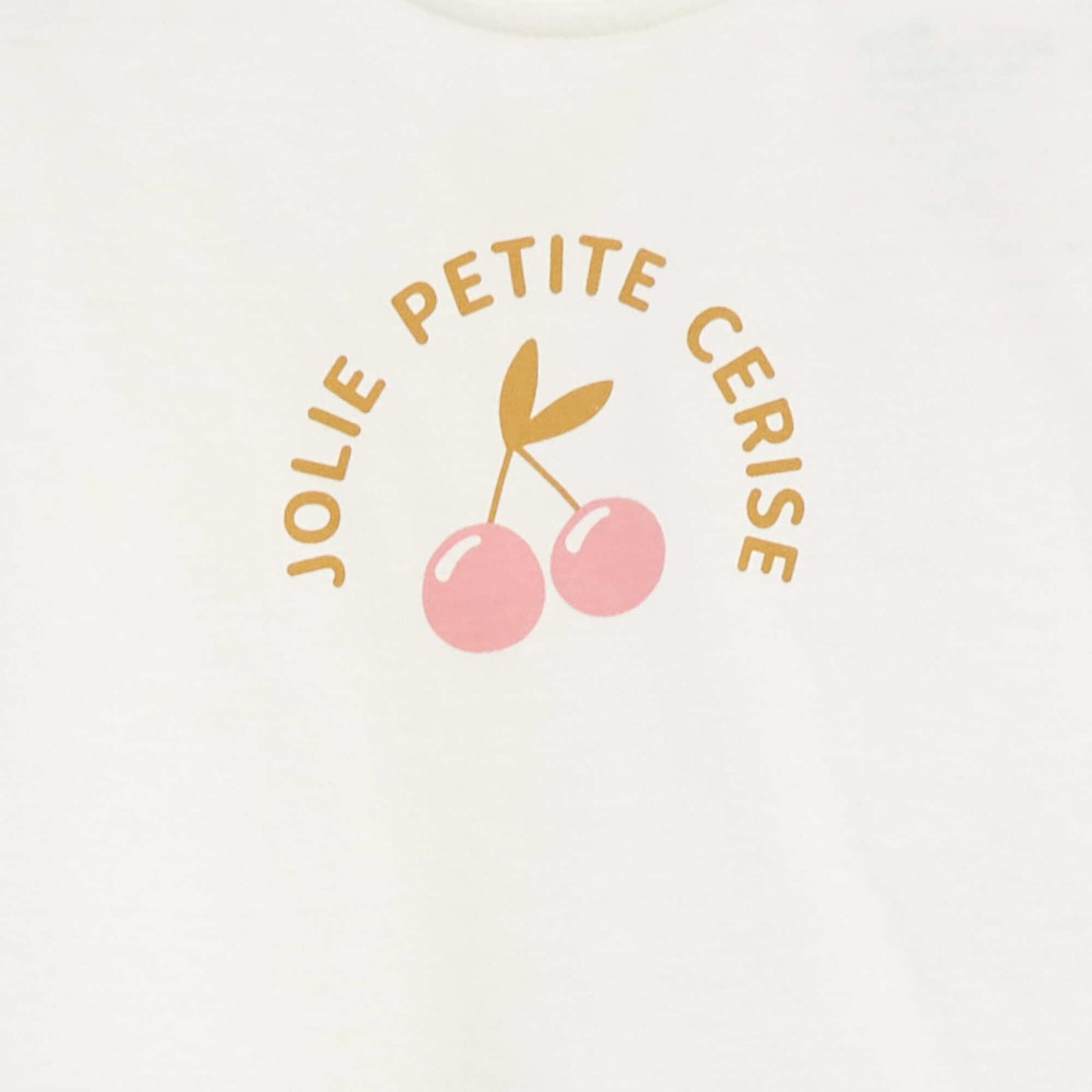 T-shirt à manches courtes avec print BLANC