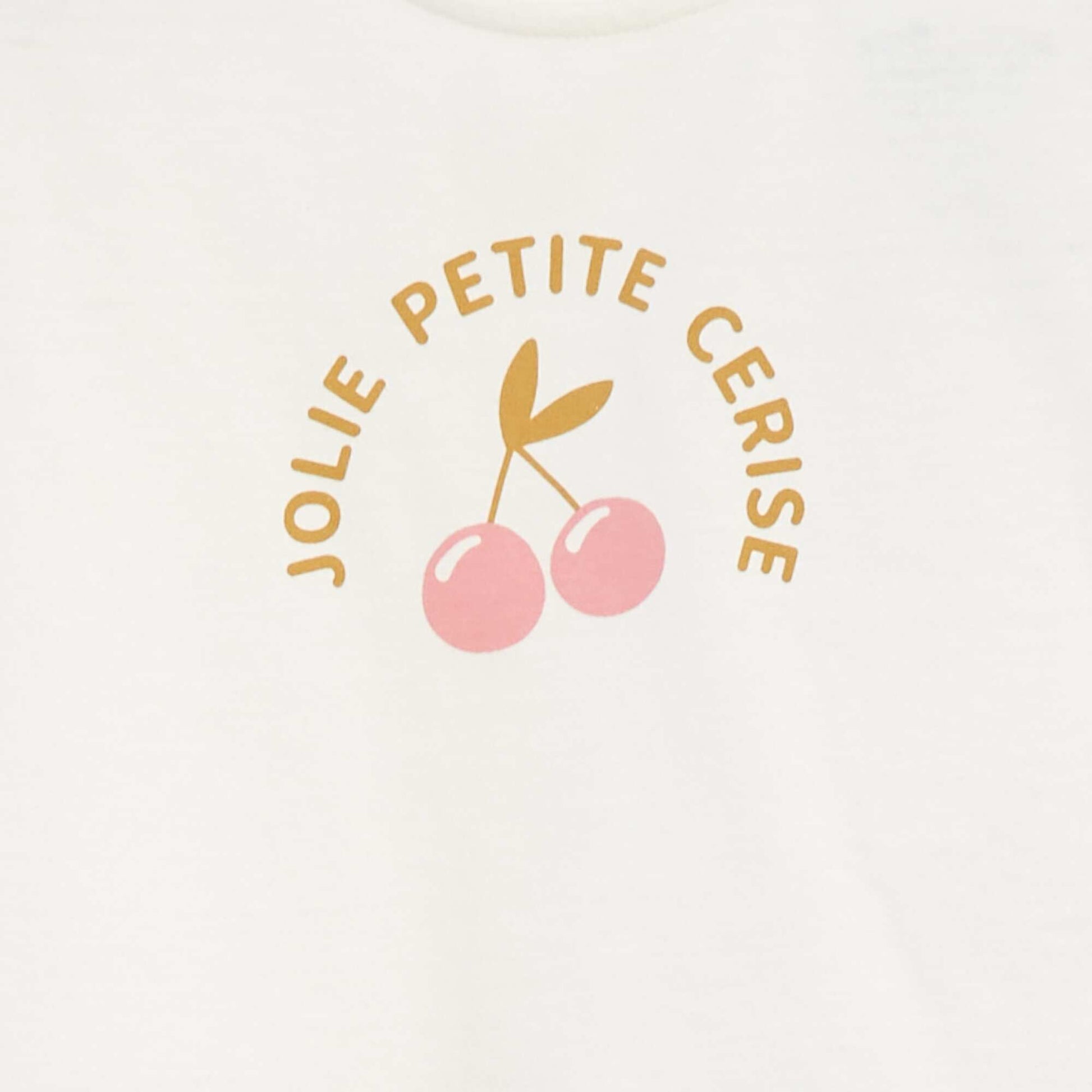 T-shirt à manches courtes avec print BLANC