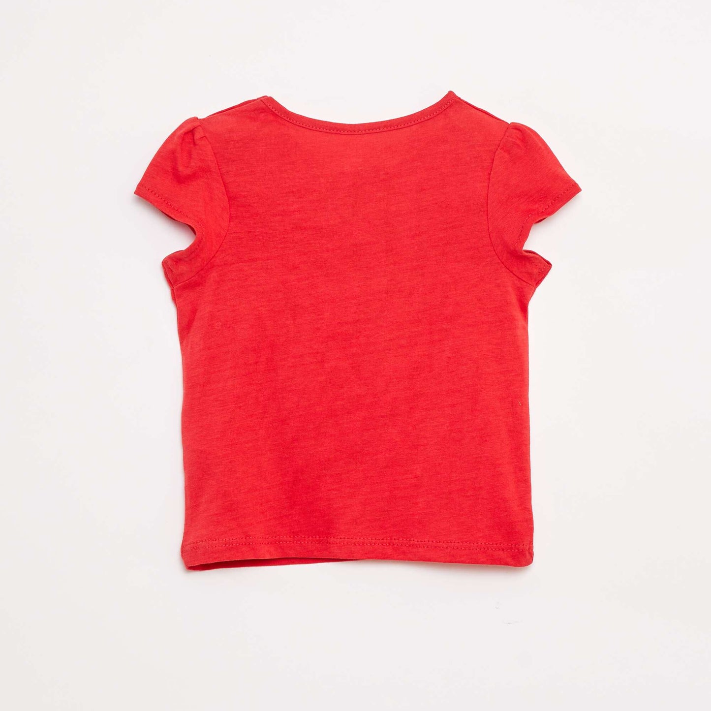 T-shirt imprimé manches courtes ROUGE