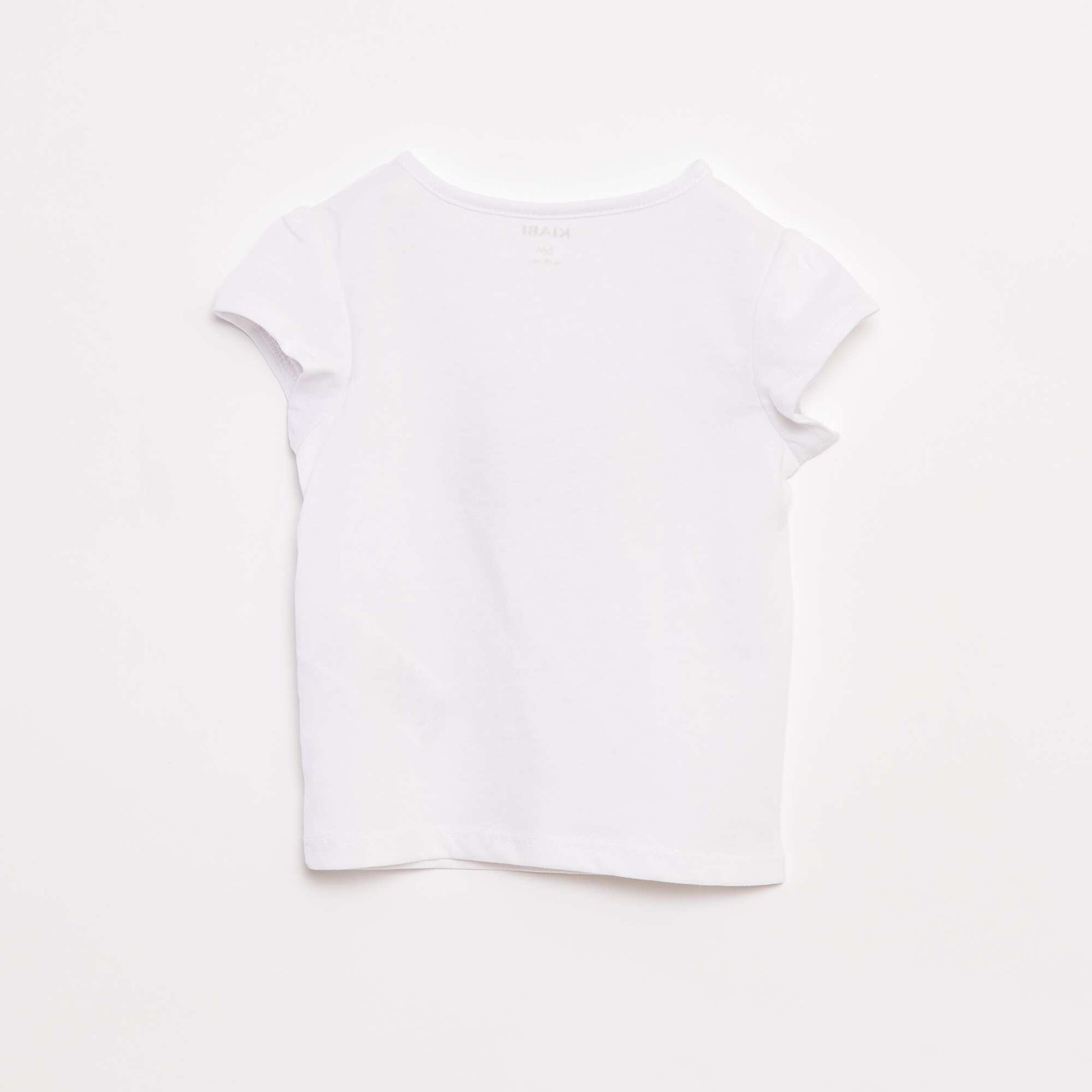 T-shirt imprimé manches courtes BLANC