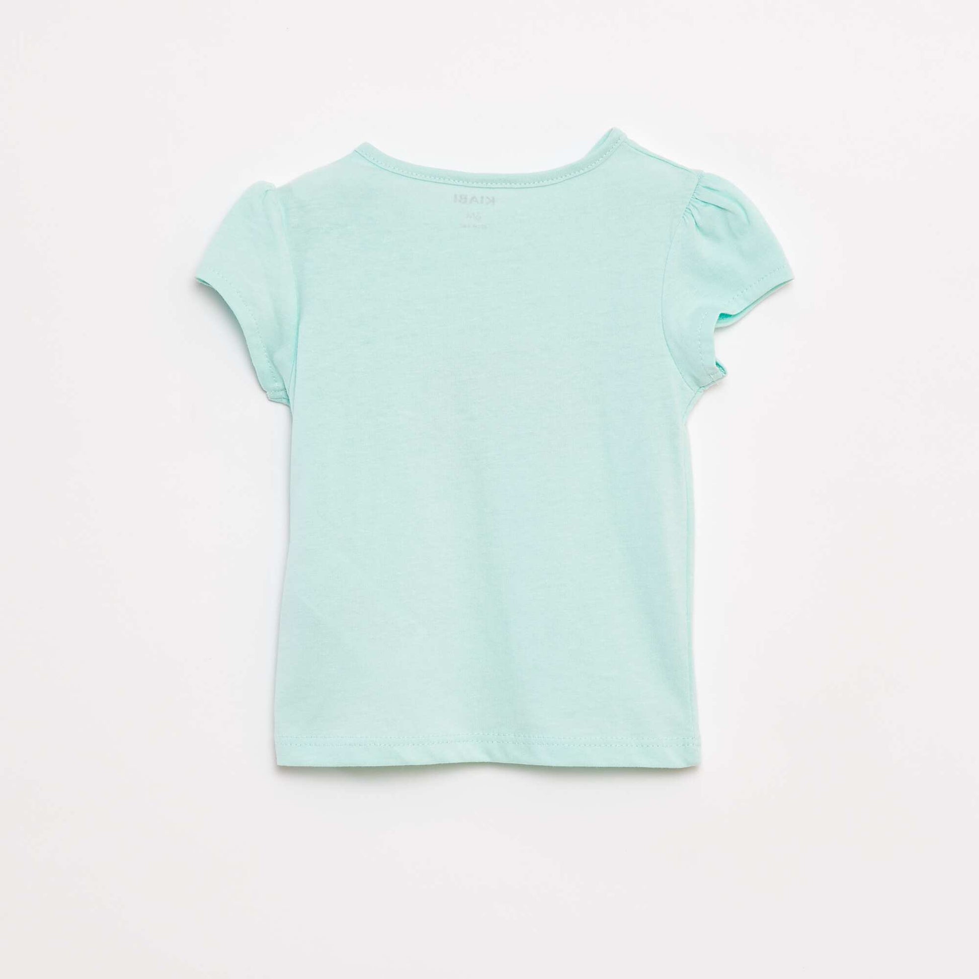 T-shirt imprimé manches courtes BLEU