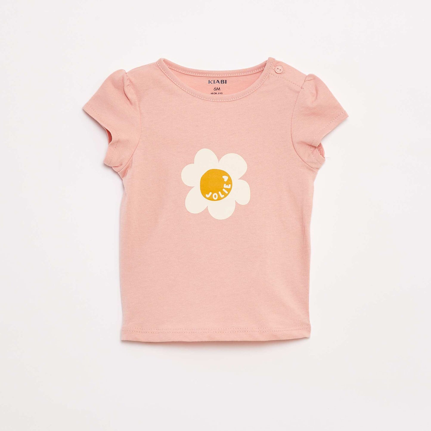 T-shirt imprimé manches courtes ROSE