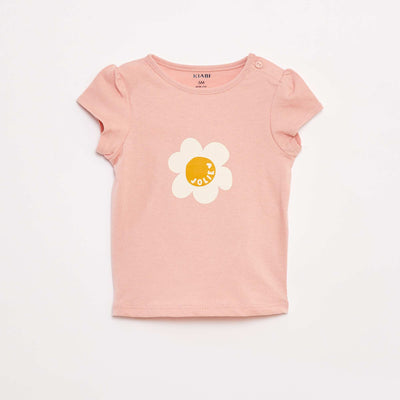T-shirt imprimé manches courtes ROSE