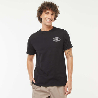 Tee-shirt manches courtes imprimé NOIR