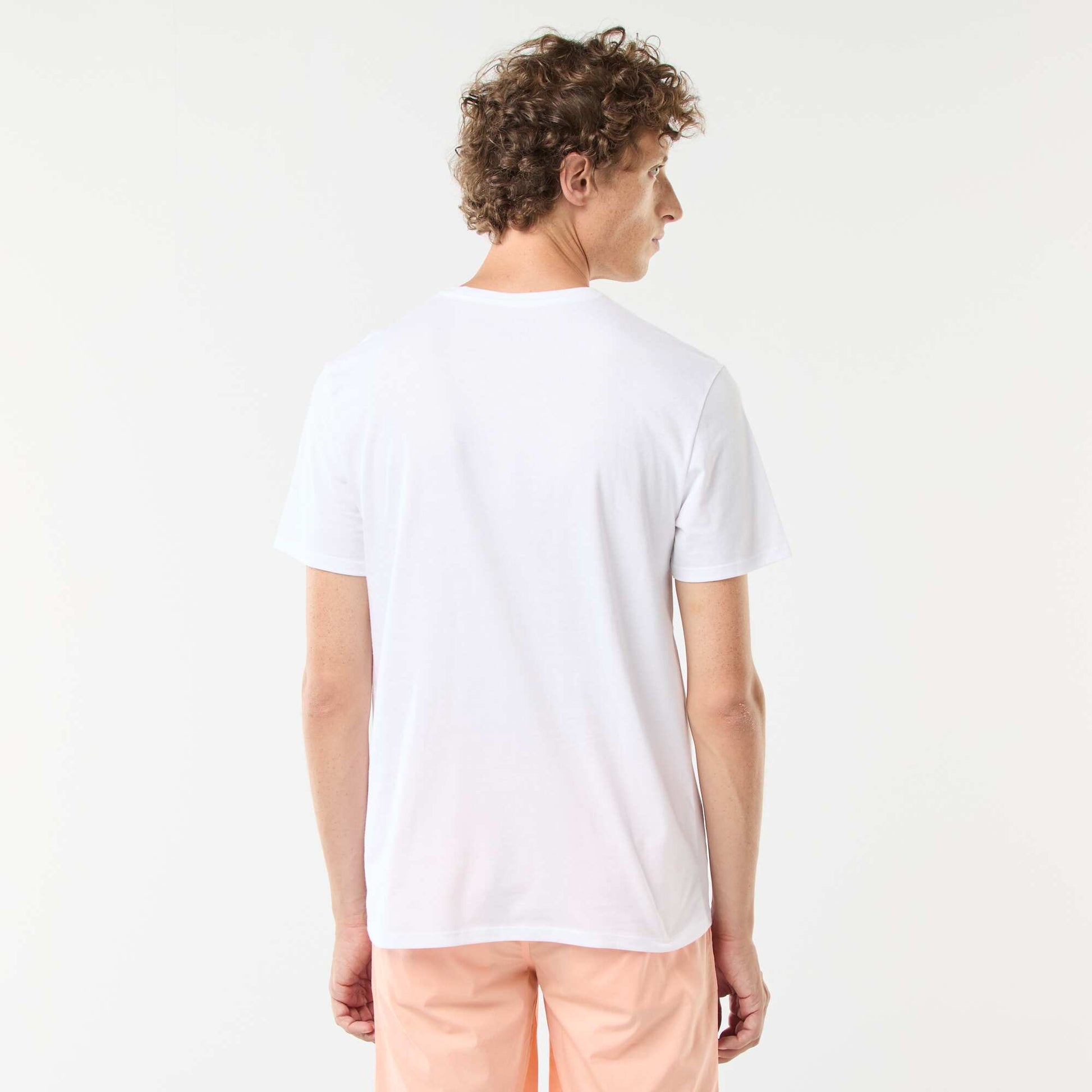 Tee-shirt manches courtes imprimé BLANC