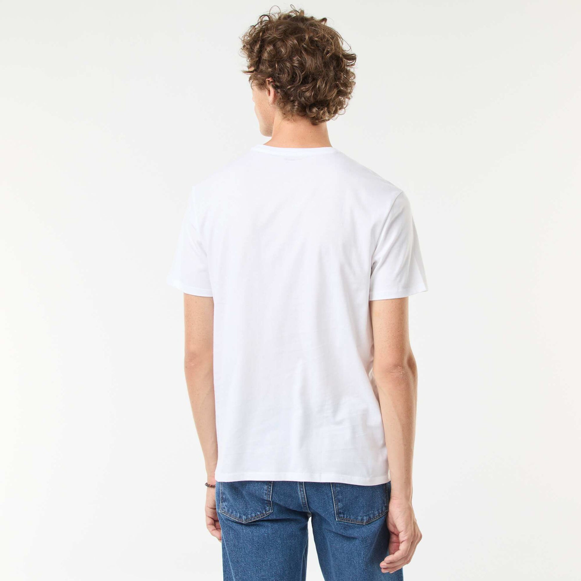 Tee-shirt manches courtes imprimé BLANC