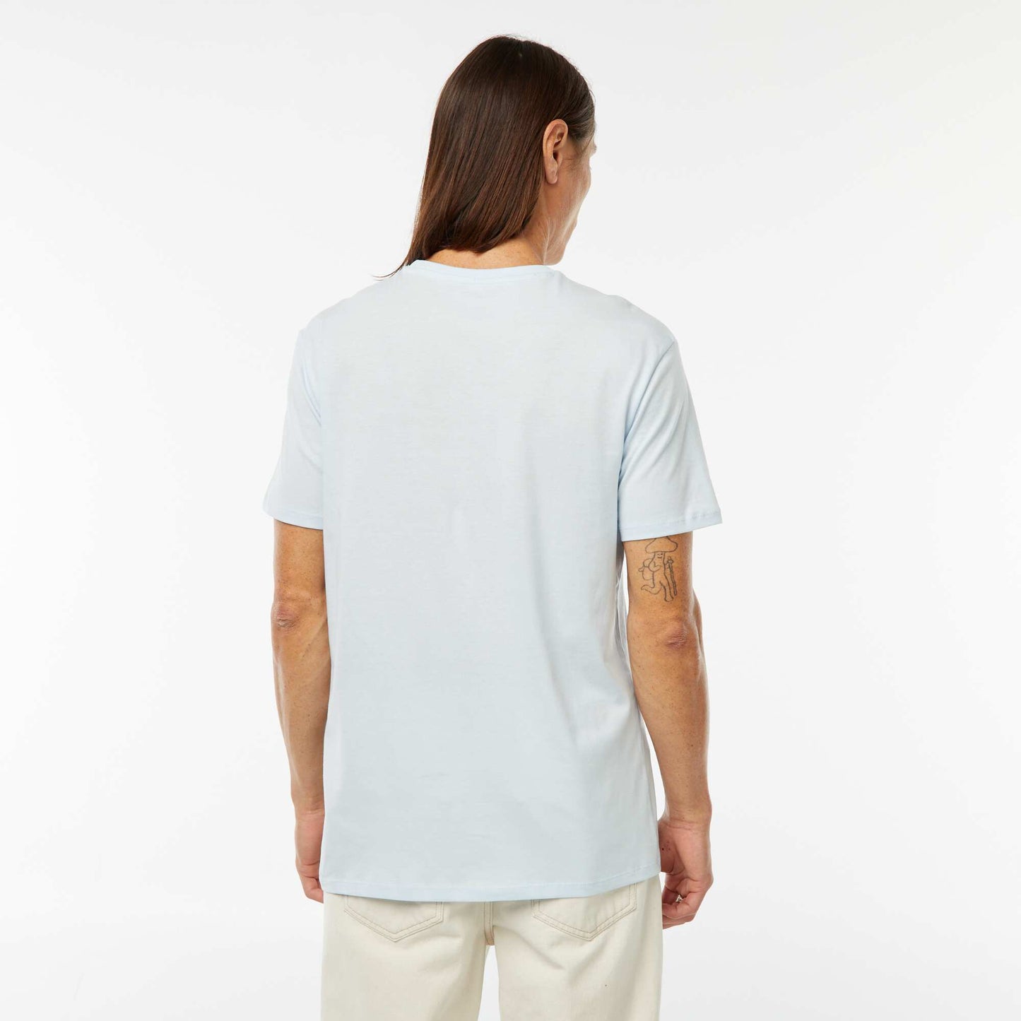 Tee-shirt manches courtes imprimé BLEU