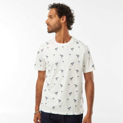 Tee-shirt manches courtes imprimé BLANC