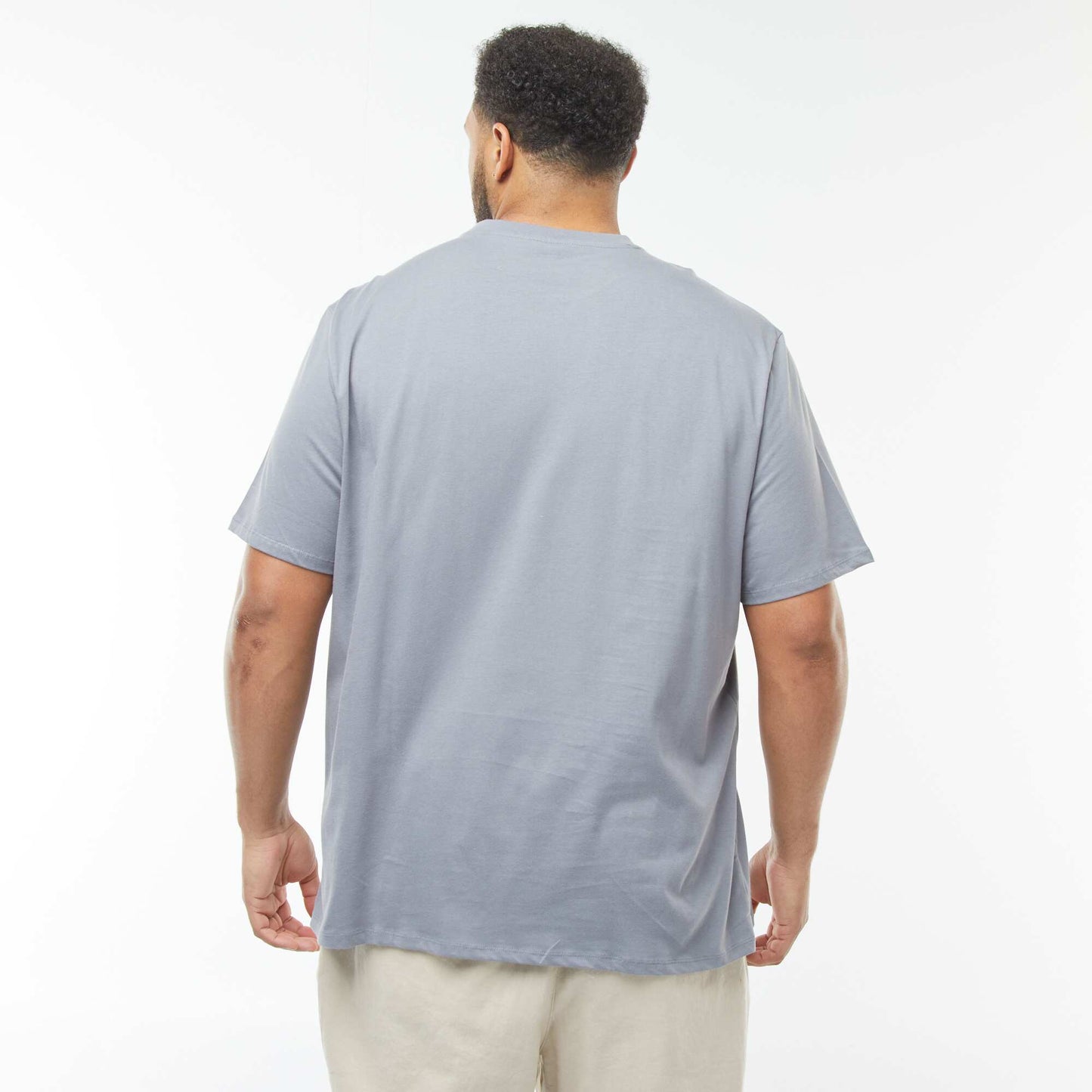 T-shirt manches courtes à motif GRIS