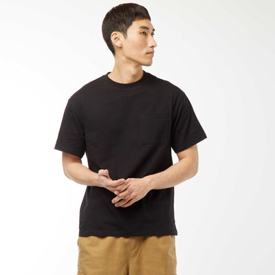 T-shirt en maille jersey manches courtes NOIR