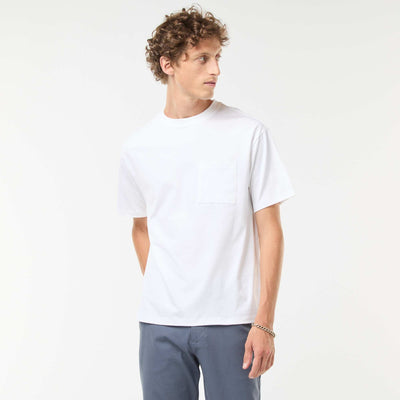 T-shirt en maille jersey manches courtes BLANC
