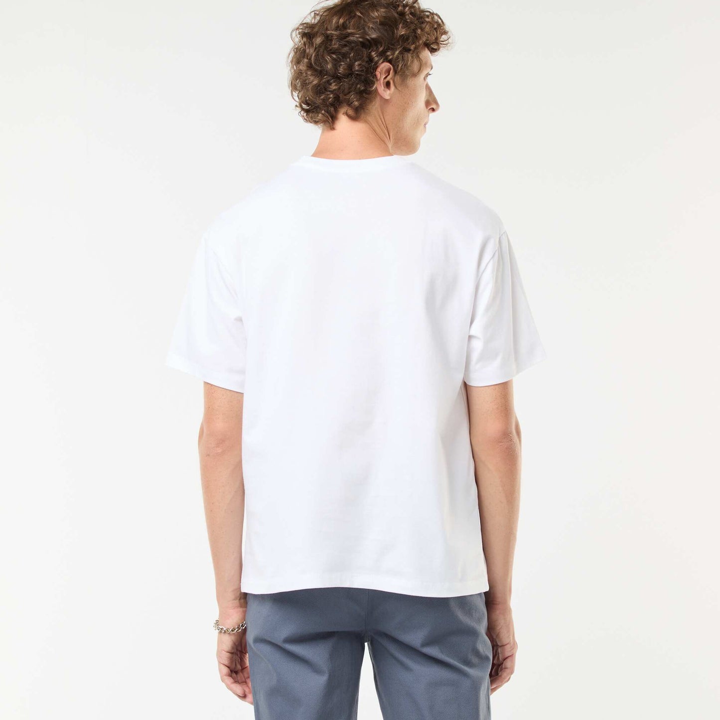 T-shirt en maille jersey manches courtes BLANC