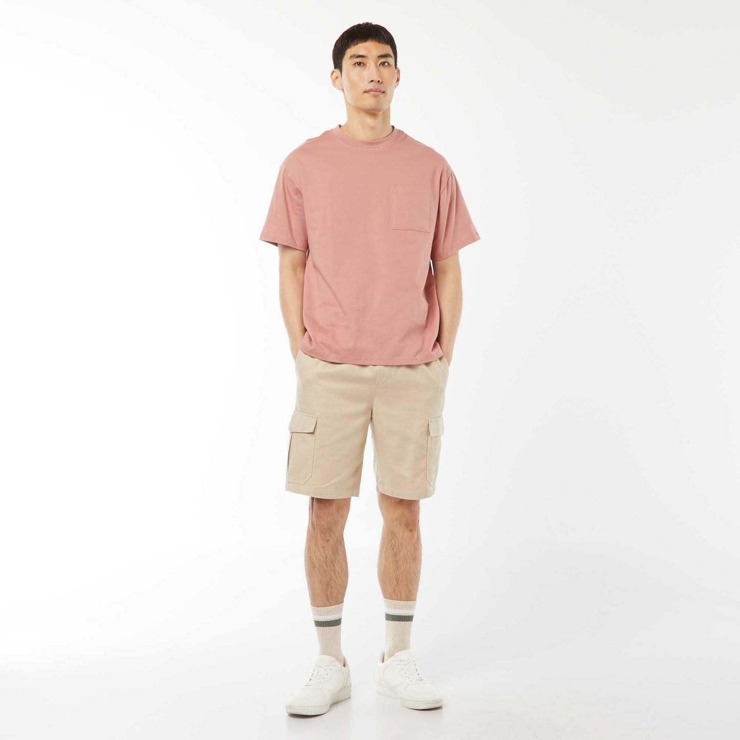 T-shirt en maille jersey manches courtes ROSE