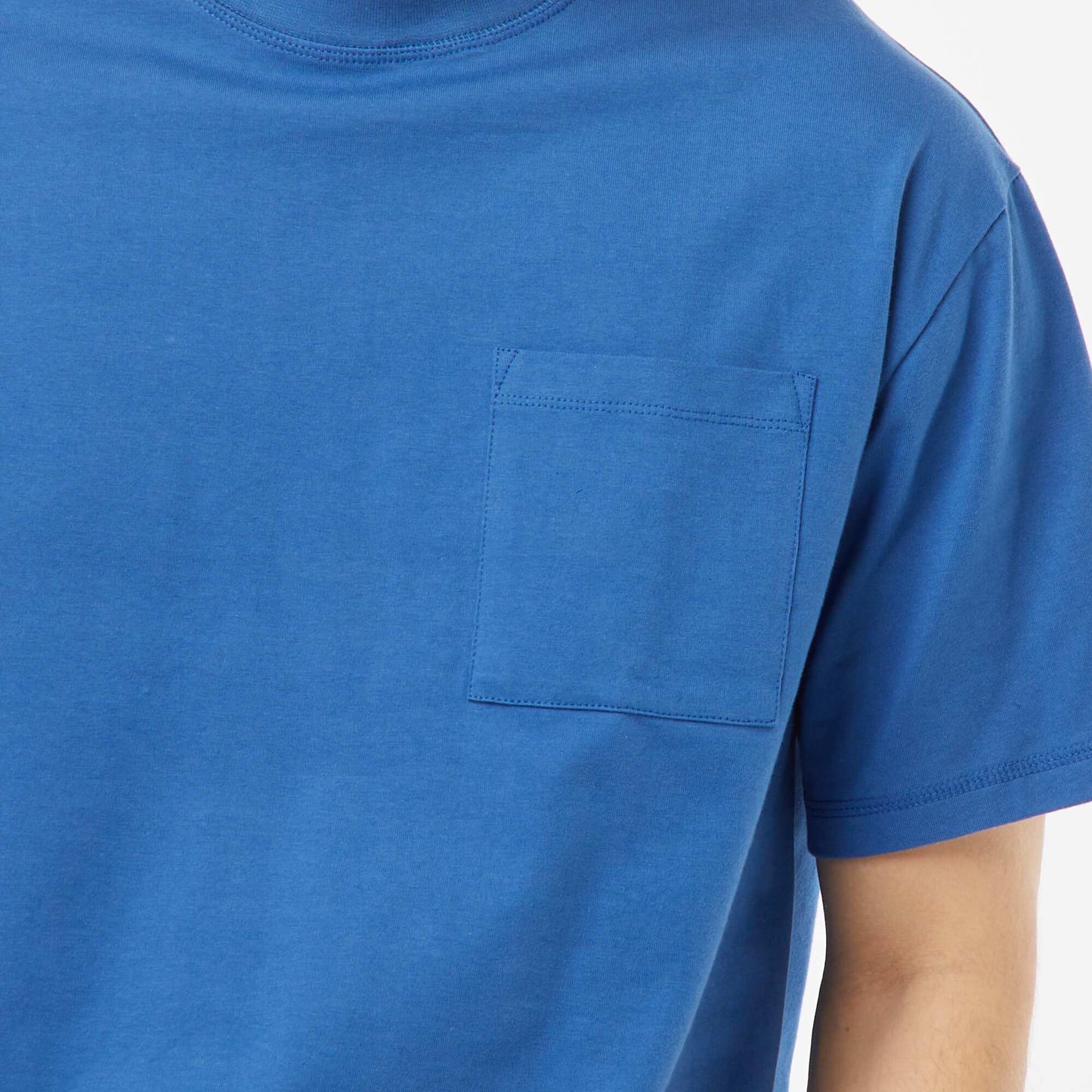 T-shirt en maille jersey manches courtes BLEU