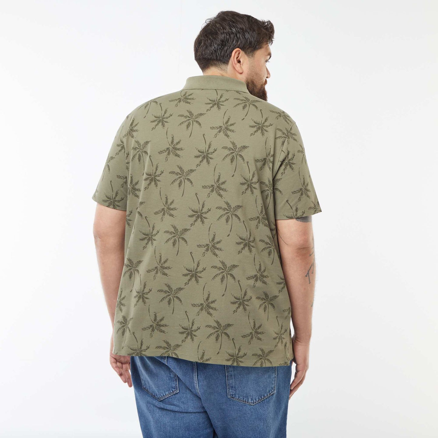 Polo en piqué de coton manches courtes VERT