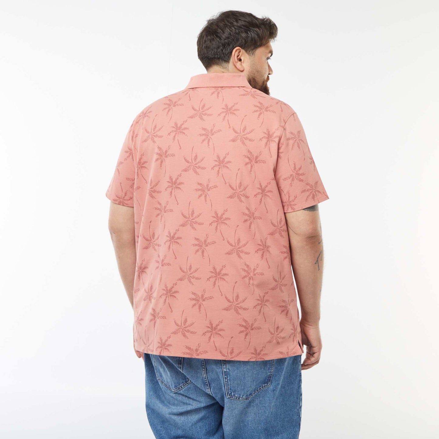 Polo en piqué de coton manches courtes ROSE