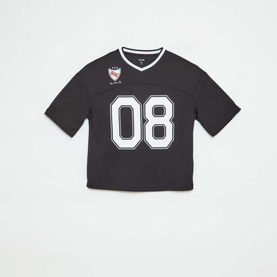 Tee-shirt type sport américain NOIR