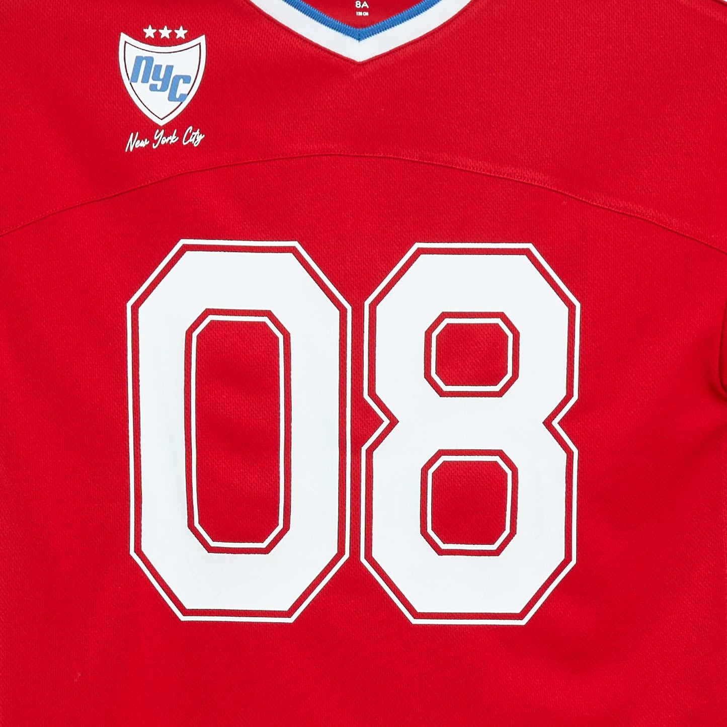 Tee-shirt type sport américain ROUGE