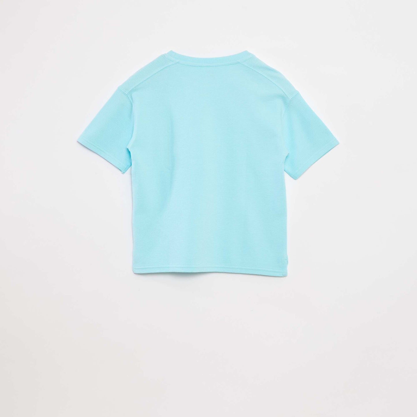 T-shirt en maille ottoman BLEU