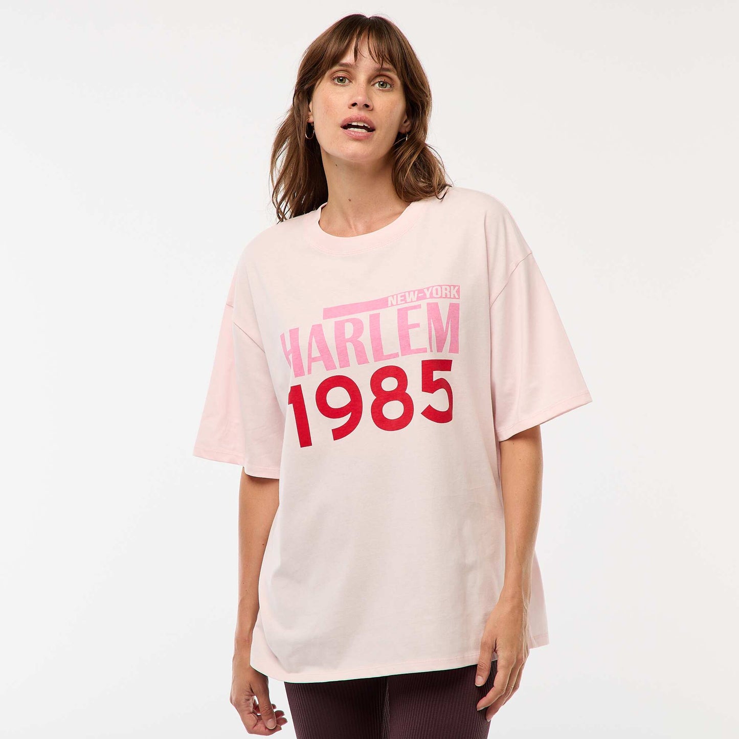 T-shirt oversize avec imprimé ROSE