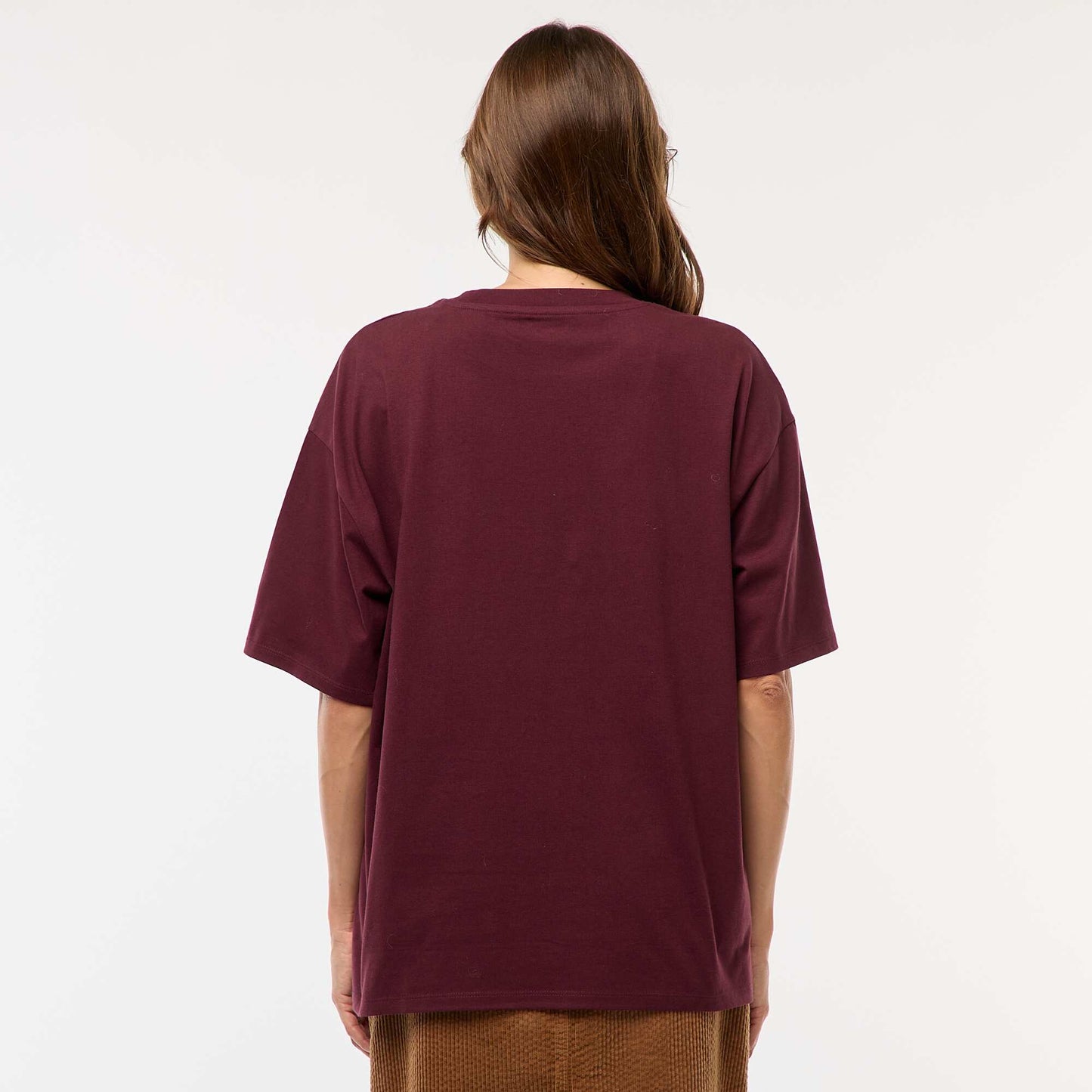 T-shirt oversize avec imprimé BORDEAUX