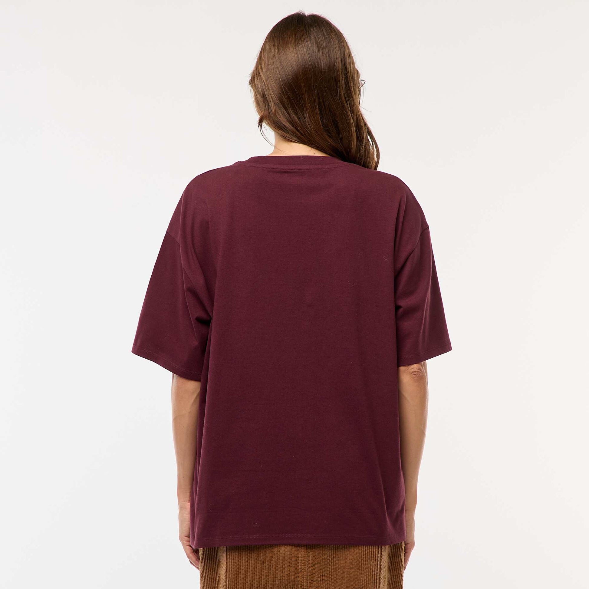 T-shirt oversize avec imprimé BORDEAUX