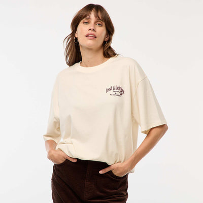 T-shirt oversize avec imprimé BLANC