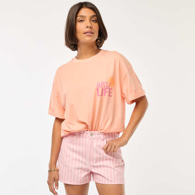 T-shirt oversize avec imprimé ORANGE