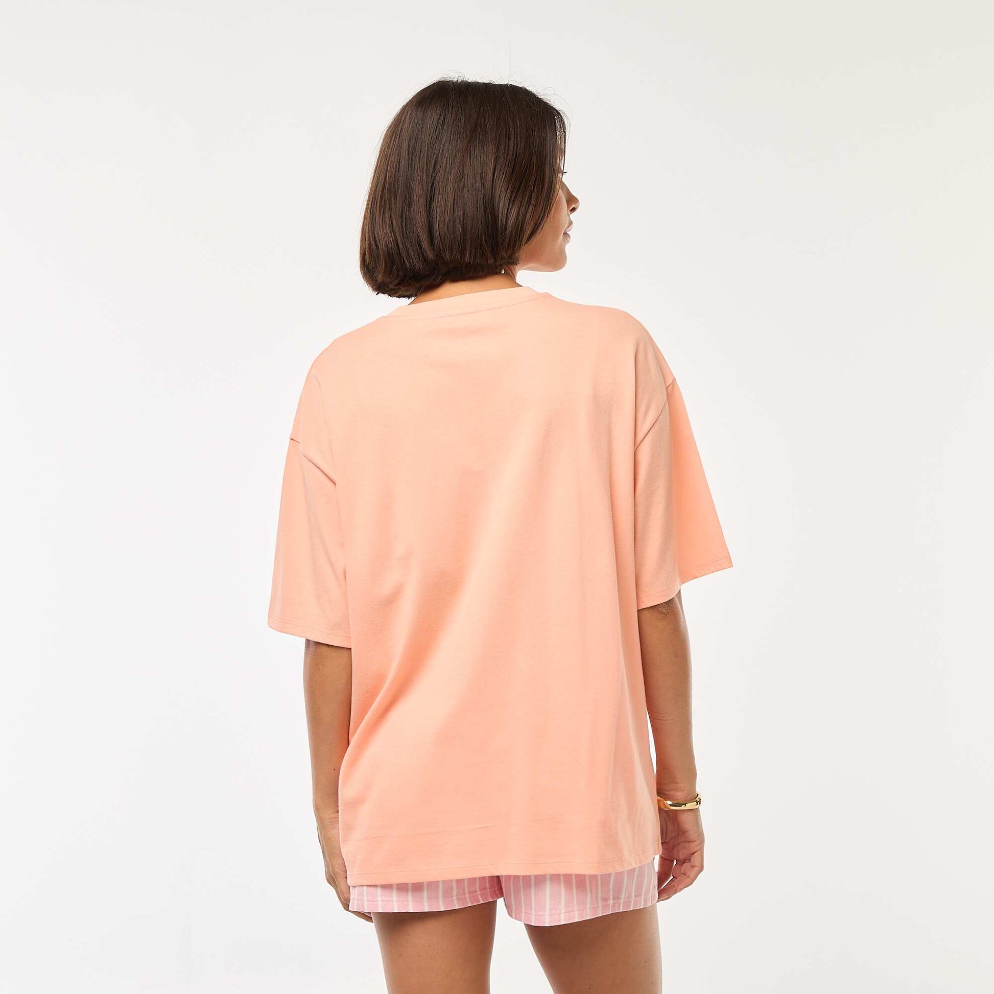 T-shirt oversize avec imprimé ORANGE