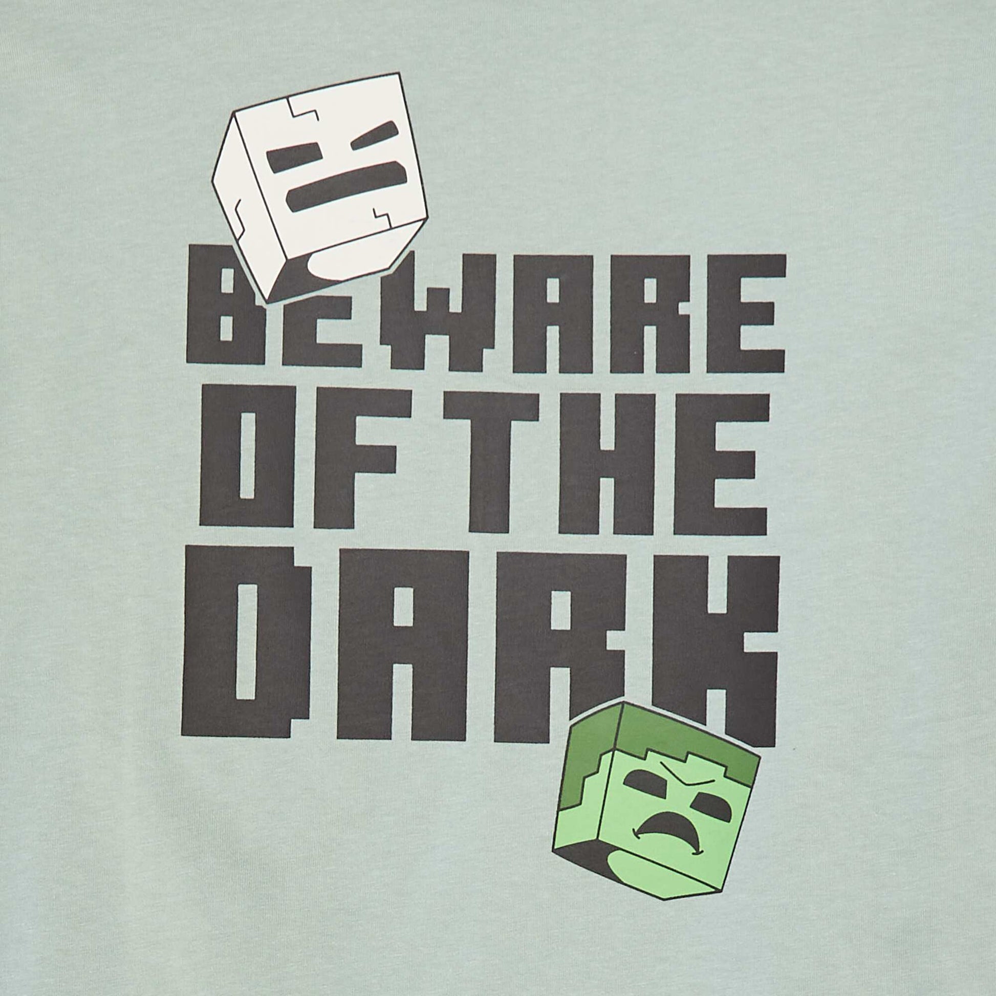 T-shirt imprimé 'Minecraft' VERT