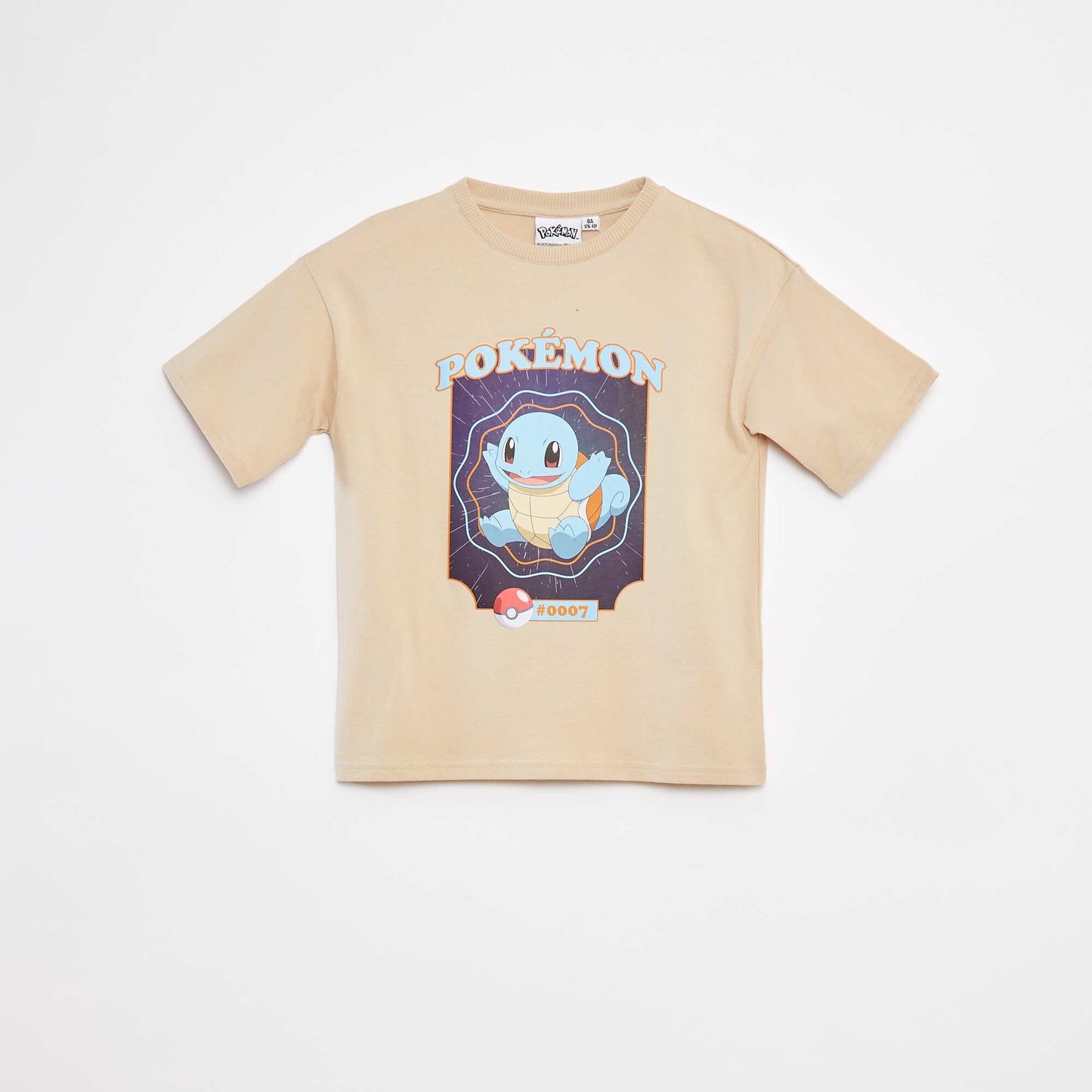 T-shirt à manches courtes 'Carapuce' BEIGE
