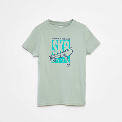 T-shirt imprimé manches courtes VERT
