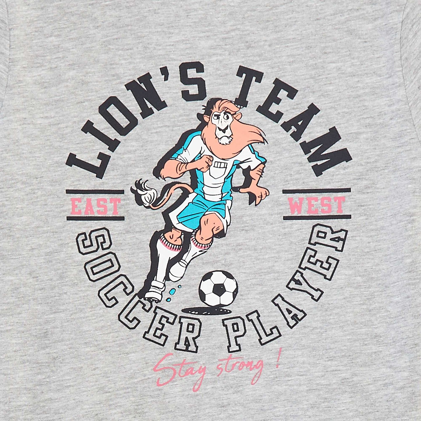 T-shirt imprimé manches courtes GRIS
