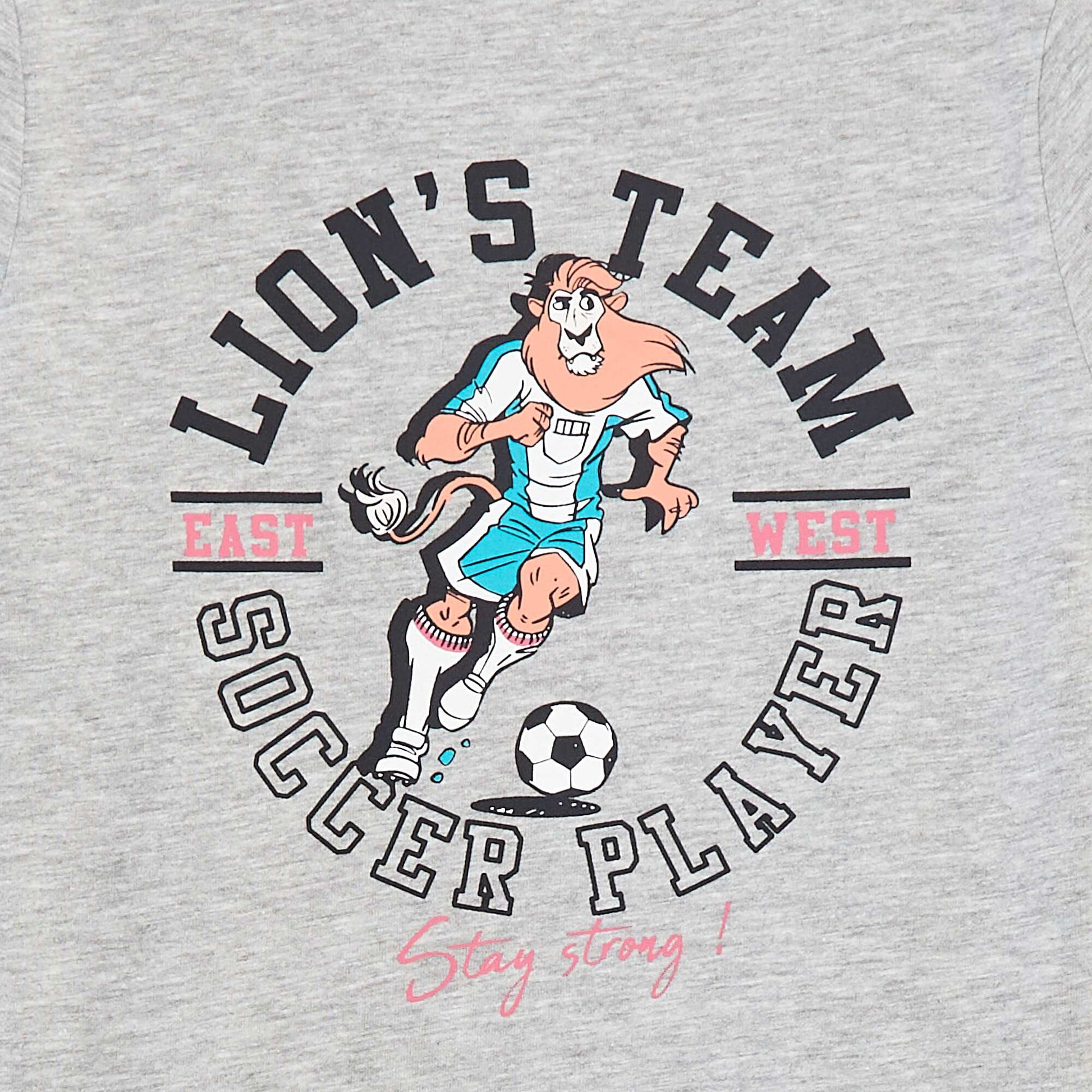 T-shirt imprimé manches courtes GRIS